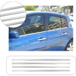 Renault Megane 2 Hb Uyumlu 2004-2010 Krom Cam Çıtası 4 Parça Paslanmaz Çelik