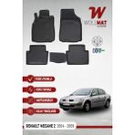 Renault Megane 2 Paspas 2004 2009 Arası 3D Havuzlu Paspas Seti - Siyah