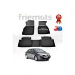 Renault MEGANE 2 SD 3D Havuzlu Paspas 2004-2010 Arası Siyah 4 Parça SET - Friemats