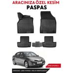 Renault Megane 2 Sedan 2002-2003-2004-2005 Model Araca Özel Havuzlu Paspas Takım - Siyah