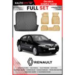 Renault Megane 2 Sedan 2005 Model 4d Bagaj ve Pro Serisi Havuzlu Bej Paspas Takımı - Siyah