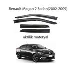 Renault Megane 2 Sedan Mügen Cam Rüzgarlığı