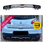 Renault Megane 3 Difüzör Arka Tampon Eki 4 Egzoz Çıkışlı