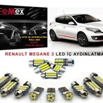 Renault Megane 3 LED İç Aydınlatma Ampul Seti FEMEX Parlak Beyaz