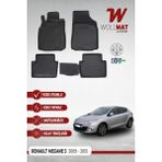 Renault Megane 3 Uyumlu Paspas 2009 2015 Arası 3D Havuzlu Paspas Seti - Siyah