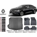 Renault Megane 4 2018 Model Sol Kulak Bagaj Havuzu Araca Özel Siyah Extra Havuzlu Paspas Takımı