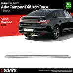 Renault Megane 4 Krom Arka Tampon Difüzör Çıtası 2020 Üzeri