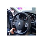Renault Megane 4 Mavi Yüzüklü Alcantara Nubuk Deri Direksiyon Kılıfı