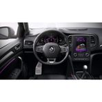 Renault Megane 4 Sedan 2016+ Üzeri Uyumlu Özel Desenli Krom Ayak Dinlendirme Pedalı Ayak Dayama