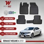 Renault Megane 4 Uyumlu Paspas Sedan 2016 2025 Arası 3D Havuzlu Paspas - Siyah