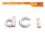 Renault Megane MK3 Clio MK4 Duster İçin Krom "dci" Monogram Amblem Yazısı