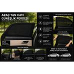 Renault Megane Sw 2008-2015 Model Uyumlu Güneşlik, 2'Li Yan Cam Güneşlik Perde ( Lastikli)
