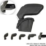 Renault Megane Uyumlu 2 Kol Dayama Kolçak Siyah 2003-2011