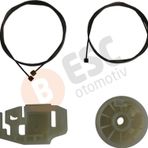 Renault Modus 2003-2008 Makyajsiz Kasa 8200277578 Icin Elektrikli On Sag Kapi Cam Kriko Tamir Seti