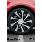 Renault R 9 Broadway 14'' Inç Jant Kapağı (4 Adet) Siyah Gri C122