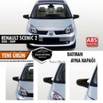 Renault Scenic 2 2004-2009 Batman Yarasa Ayna Kapağı Piano Black Abs Plastik