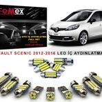 Renault Scenic 2012-2016 LED İç Aydınlatma Ampul Seti FEMEX Parlak Beyaz