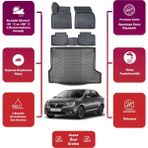 Renault Symbol 2018 Model Bagaj Havuzu+4d Araca Özel Havuzlu Paspas Takımıı Maxii - Siyah