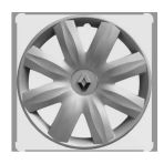 Renault Symbol / Clio Uyumlu 13 İnç Jant Kapağı 4'Lü Takım Amblem Hediyeli