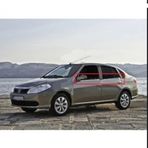 Renault Symbol Sedan Krom Cam Çıtası 2008-2012 Paslanmaz Çelik 4 Parça