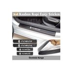 Renault Toros 4 Adet Karbon Kapı Eşiği Sticker