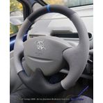 Renault Twingo 2000 Araca Özel Direksiyon Kılıfı (Noktalı Nubuk Yüzüklü)