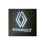 Renault Yeni Logo Kapı Altı Logo ( 2 Adet ) - 0002 - Beyaz