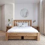 Renazzo 4 Çekmece Atlantik Shark New Karyola - Beyaz - Antrasit - 200x200