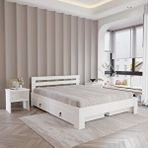 Renazzo Mobilya 4 Çekmeceli Letto Mdf Karyola | Tek Ve Çift Kişilik Yatak Uyumlu, Kolay Kurulum