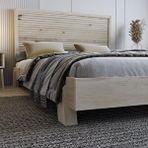 Renazzo Mobilya Alaz Model Doğal Çam Ahşap Yatay 150x200 cm Karyola