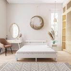 Renazzo Mobilya Damla Model Beyaz Renk Çam Ahşap 140x200 cm Karyola