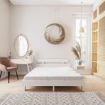 Renazzo Mobilya Damla Model Beyaz Renk Çam Ahşap 150x200 cm Karyola