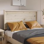 Renazzo Mobilya Ebruli Model Doğal Çam Ahşap Karyola Ve İki Komodin Set ( Dikey ) 120x200 cm