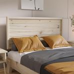 Renazzo Mobilya Ebruli Model Doğal Çam Ahşap Karyola Ve İki Komodin Set ( Yatay ) 120x200 cm