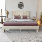 Renazzo Mobilya Hüma Model Vernikli Çam Ahşap Dikey 90x190 cm Karyola