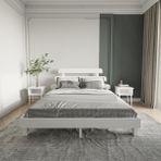 Renazzo Mobilya Lotus X New Firuze Model 200x200 cm Beyaz Ahşap Karyola
