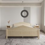 Renazzo Mobilya Milano Model 90x200 cm Doğal Çam Ahşap Karyola