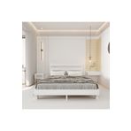 renazzo mobilya NATURA NEW MASİF ÇAM AHŞAP KARYOLA BEYAZ RENK (150X200)