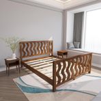 Renazzo Mobilya Siena Model Ceviz Renk Çam Ahşap Karyola