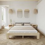 Renazzo Mobilya Soft Model 90x190 cm Vernikli Çam Ahşap Karyola