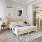 Renazzo Mobilya Urban Model 90x200 cm Doğal Çam Ahşap Karyola
