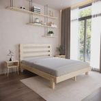 Renazzo Mobilya Urban New Model 90x190 cm Vernikli Çam Ahşap Karyola