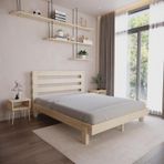 Renazzo Mobilya Urban New Model 90x200 cm Vernikli Çam Ahşap Karyola