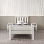 Renazzo Shark Mdf Karyola - Beyaz - Antrasit - 90x200