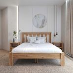 Renazzo Shark New Atlantik Mdf Karyola | Kolay Kurulum - Beyaz - Antrasit - 200x200