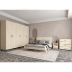Renazzo Softwood Vernik Yatak Odası Seti - Çam - 100 cm