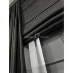 rendecioğlutekstil Katlamalı Keten Balckout Perde 3 Renk Seçeneği 80 x 270 koyu gri
