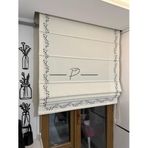 rendecioğlutekstil Katlamalı Keten Perde Tomurcuk Desen Krem 100 x 270