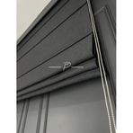 rendecioğlutekstil Keten Fon Katlamalı Perde 1. Kalite Natural Keten/Krem Renk 130 x 270 Koyu Gri