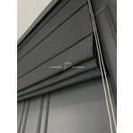 rendecioğlutekstil Keten Fon Katlamalı Perde 1. Kalite Natural Keten/Krem Renk 240 x 270 Koyu Gri